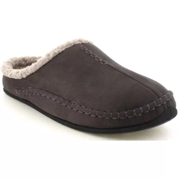 Deer Stags Men's Slipper, Charcoal, 7