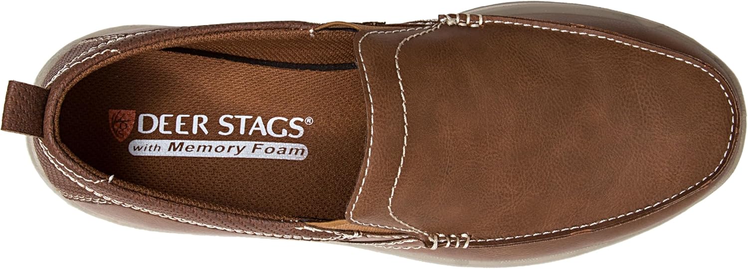 Deer Stags Men's Everest2 Updated Memory Foam Dress Comfort Casual Slip-on Loafer