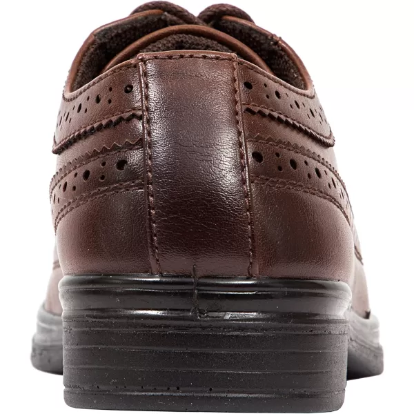 Deer Stags Boy's Ace Formal Dress Shoes Wingtip Brogue Oxford for Church, School Uniform, Graduation/Luggage