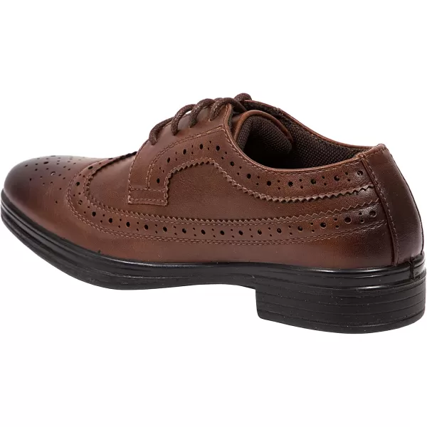 Deer Stags Boy's Ace Formal Dress Shoes Wingtip Brogue Oxford for Church, School Uniform, Graduation/Luggage