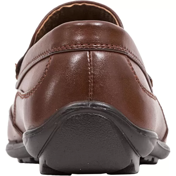 Deer Stags Boy's Booster Driving Moc Slip-On Loafer Flats Dress Shoes