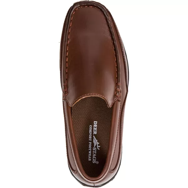 Deer Stags Boy's Booster Driving Moc Slip-On Loafer Flats Dress Shoes