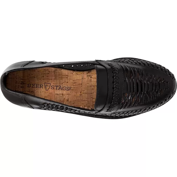 Deer Stags Men's Sandal, Black-Puebla, 11.5