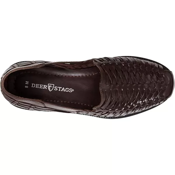Deer Stags Men's Sandal, Dark Brown-Antonio, 8.5