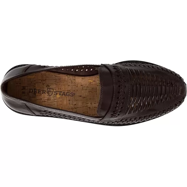 Deer Stags Men's Sandal, Dark Brown-Puebla, 10
