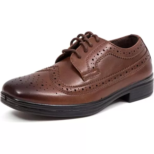 Deer Stags Boy's Ace Formal Dress Shoes Wingtip Brogue Oxford for Church, School Uniform, Graduation/Luggage