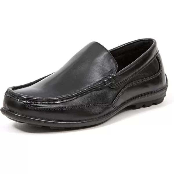 Deer Stags Boy's Booster Driving Moc Slip-On Loafer Flats Dress Shoes
