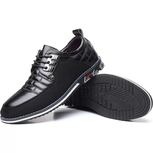 COSIDRAM Men Casual Shoes Fashion Business Luxury Dress Shoes Office Loafers Flats Sneakers for MaleABlack
