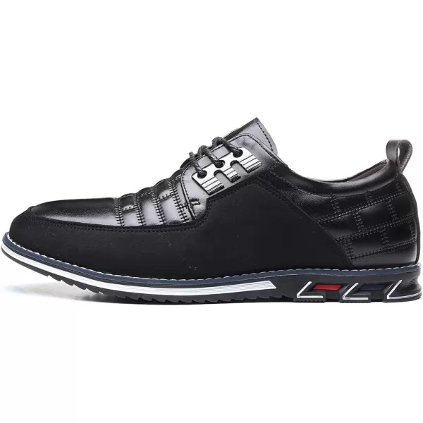 COSIDRAM Men Casual Shoes Fashion Business Luxury Dress Shoes Office Loafers Flats Sneakers for MaleABlack
