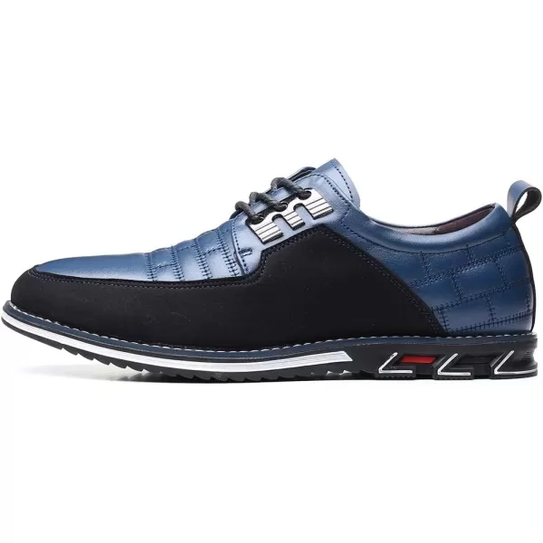 COSIDRAM Men Casual Shoes Fashion Business Luxury Dress Shoes Office Loafers Flats Sneakers for MaleABlue