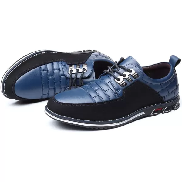 COSIDRAM Men Casual Shoes Fashion Business Luxury Dress Shoes Office Loafers Flats Sneakers for MaleABlue