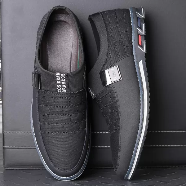 COSIDRAM Men Casual Shoes Fashion Business Luxury Dress Shoes Office Loafers Flats Sneakers for MaleBBlack