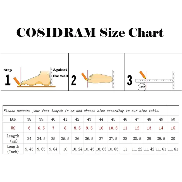 COSIDRAM Men Casual Shoes Hightop Loafers Comfort Walking Sneakers Boots for MaleBBrown