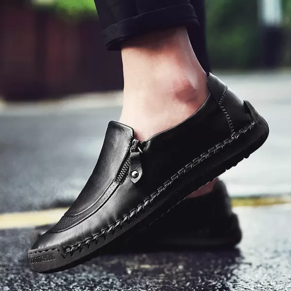 COSIDRAM Men Casual Shoes Slip on Walking Comfort Fashion Loafers Sneakers MoccasinsAblack