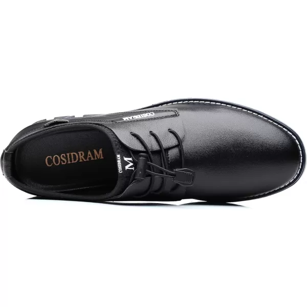 COSIDRAM Mens Casual Shoes Business Slipon Shoes Comfort Fashion Office Shoes for MaleABlack