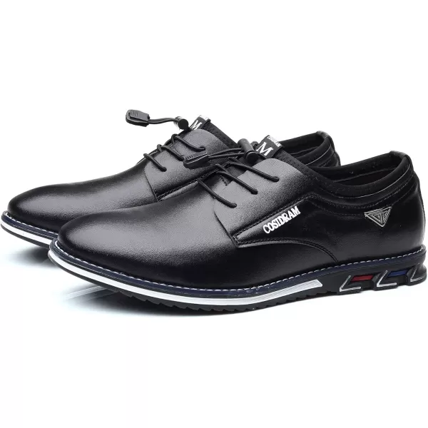 COSIDRAM Mens Casual Shoes Business Slipon Shoes Comfort Fashion Office Shoes for MaleABlack