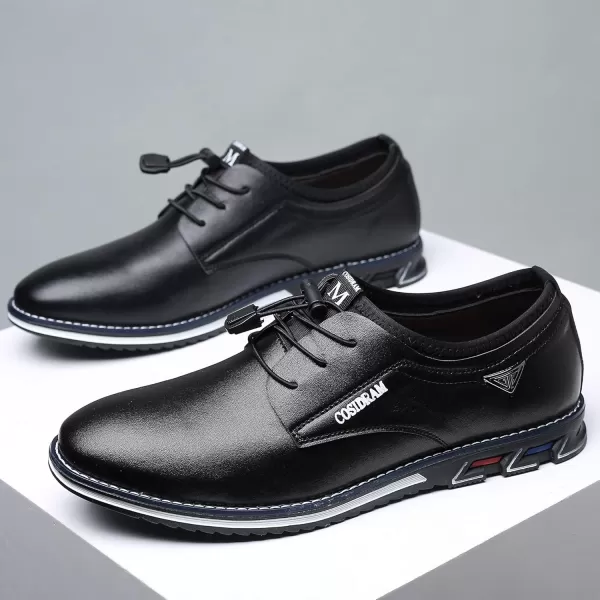 COSIDRAM Mens Casual Shoes Business Slipon Shoes Comfort Fashion Office Shoes for MaleABlack