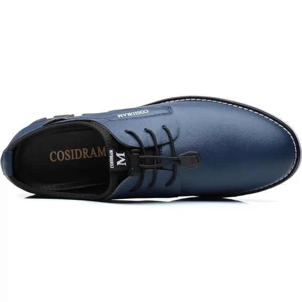 COSIDRAM Mens Casual Shoes Business Slipon Shoes Comfort Fashion Office Shoes for MaleABlue