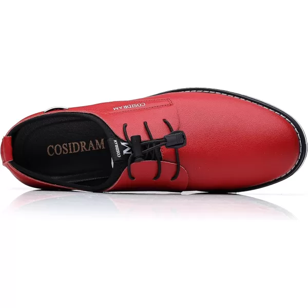 COSIDRAM Mens Casual Shoes Business Slipon Shoes Comfort Fashion Office Shoes for MaleARed