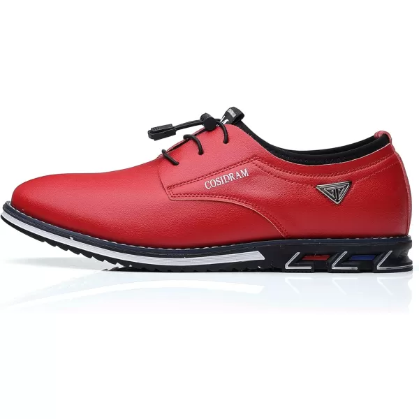 COSIDRAM Mens Casual Shoes Business Slipon Shoes Comfort Fashion Office Shoes for MaleARed