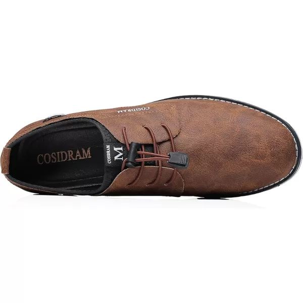 COSIDRAM Mens Casual Shoes Business Slipon Shoes Comfort Fashion Office Shoes for MaleATaupe
