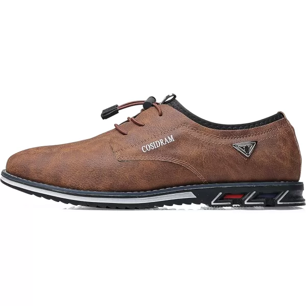 COSIDRAM Mens Casual Shoes Business Slipon Shoes Comfort Fashion Office Shoes for MaleATaupe