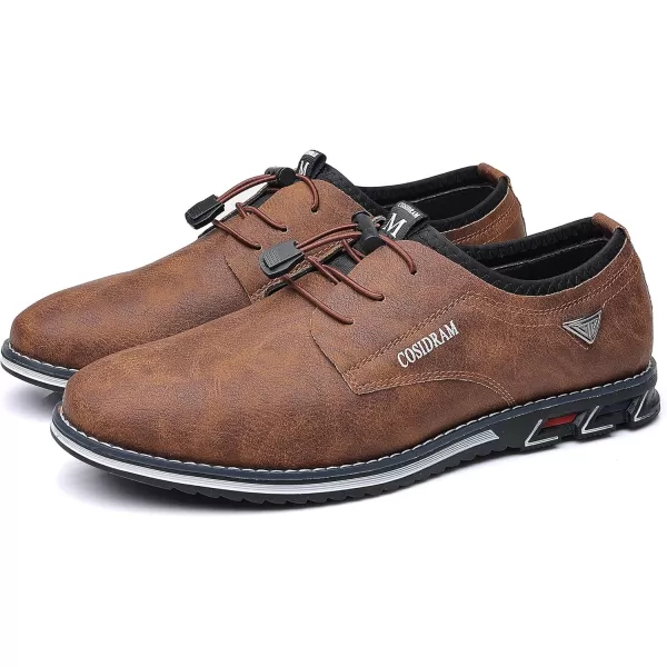 COSIDRAM Mens Casual Shoes Business Slipon Shoes Comfort Fashion Office Shoes for MaleATaupe