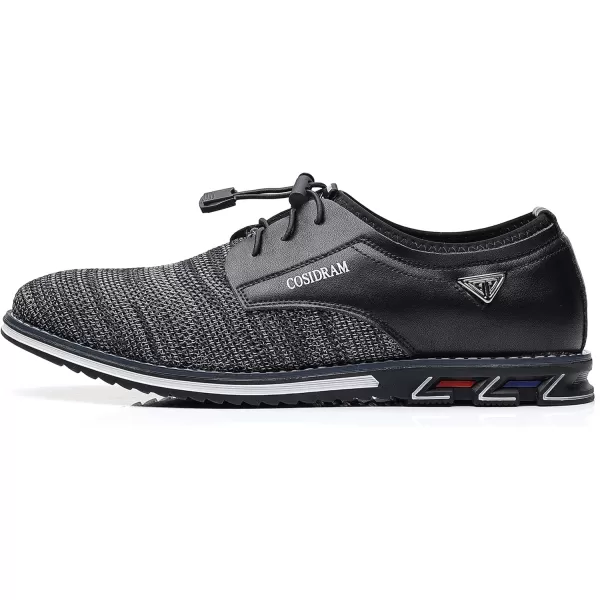 COSIDRAM Mens Casual Shoes Business Slipon Shoes Comfort Fashion Office Shoes for MaleBBlack