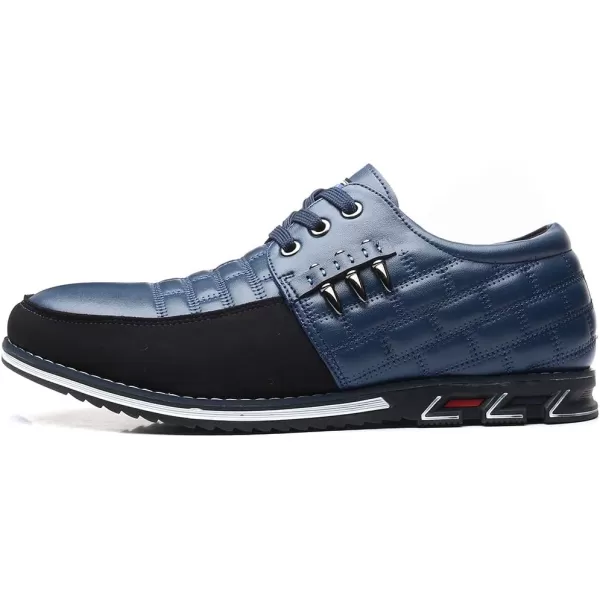 COSIDRAM Mens Casual Shoes Fashion Sneakers Dress Shoes for Men Walking Shoes Business Office Comfort LoafersXBlue