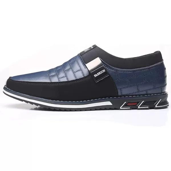 COSIDRAM Mens Casual Shoes Sneakers Loafers Comfort Walking Shoes for Male Business Work Office DressSlip onBlue