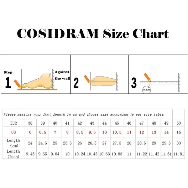 COSIDRAM Mens Casual Shoes Sneakers Loafers Comfort Walking Shoes for Male Business Work Office DressThickBlack