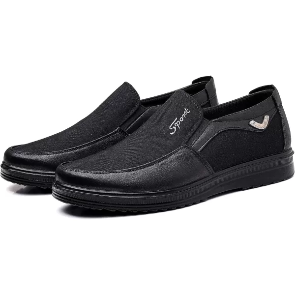 COSIDRAM Mens Loafer Casual Shoes Comfort Lightweight Driving Travel Walking Shoes for Adult MaleABlack