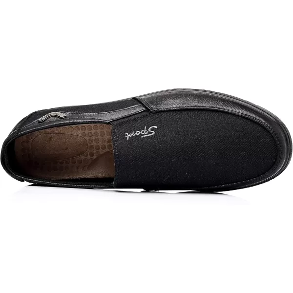 COSIDRAM Mens Loafer Casual Shoes Comfort Lightweight Driving Travel Walking Shoes for Adult MaleABlack