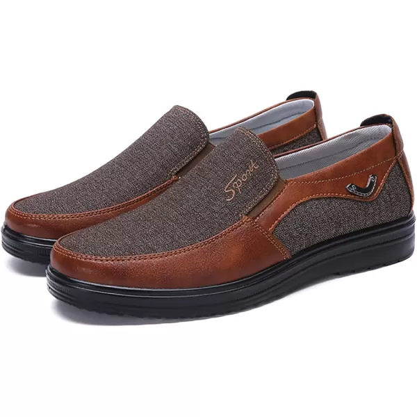 COSIDRAM Mens Loafer Casual Shoes Comfort Lightweight Driving Travel Walking Shoes for Adult MaleABrown