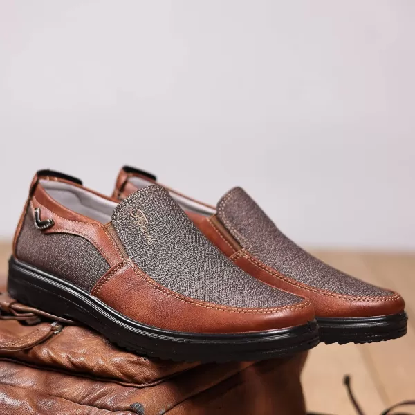 COSIDRAM Mens Loafer Casual Shoes Comfort Lightweight Driving Travel Walking Shoes for Adult MaleABrown