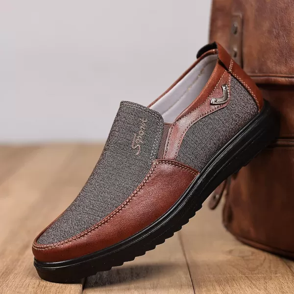 COSIDRAM Mens Loafer Casual Shoes Comfort Lightweight Driving Travel Walking Shoes for Adult MaleABrown
