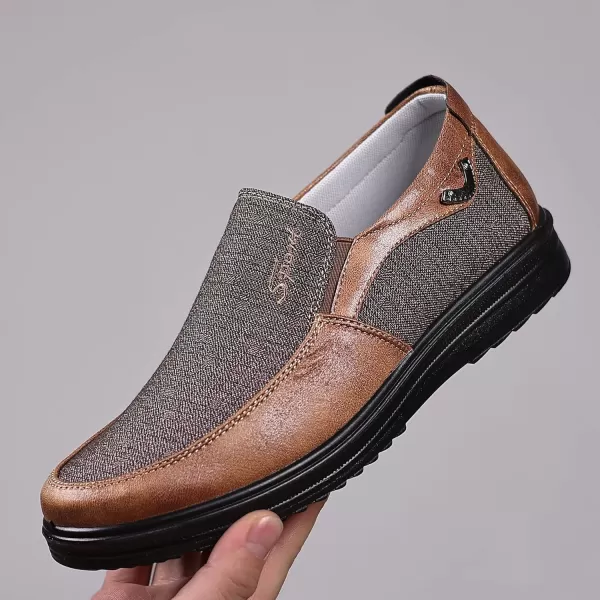 COSIDRAM Mens Loafer Casual Shoes Comfort Lightweight Driving Travel Walking Shoes for Adult MaleAKhaki