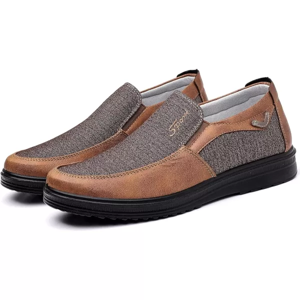 COSIDRAM Mens Loafer Casual Shoes Comfort Lightweight Driving Travel Walking Shoes for Adult MaleAKhaki