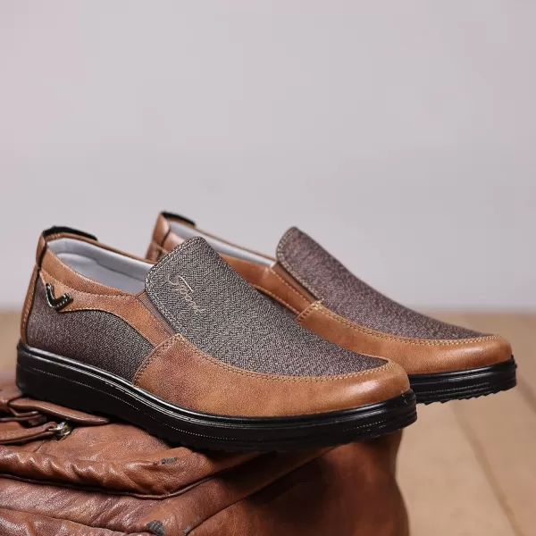 COSIDRAM Mens Loafer Casual Shoes Comfort Lightweight Driving Travel Walking Shoes for Adult MaleAKhaki