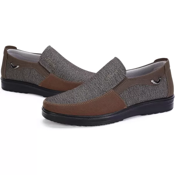 COSIDRAM Mens Loafer Casual Shoes Comfort Lightweight Driving Travel Walking Shoes for Adult MaleBBrown