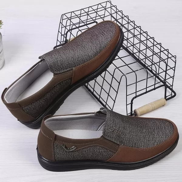 COSIDRAM Mens Loafer Casual Shoes Comfort Lightweight Driving Travel Walking Shoes for Adult MaleBBrown
