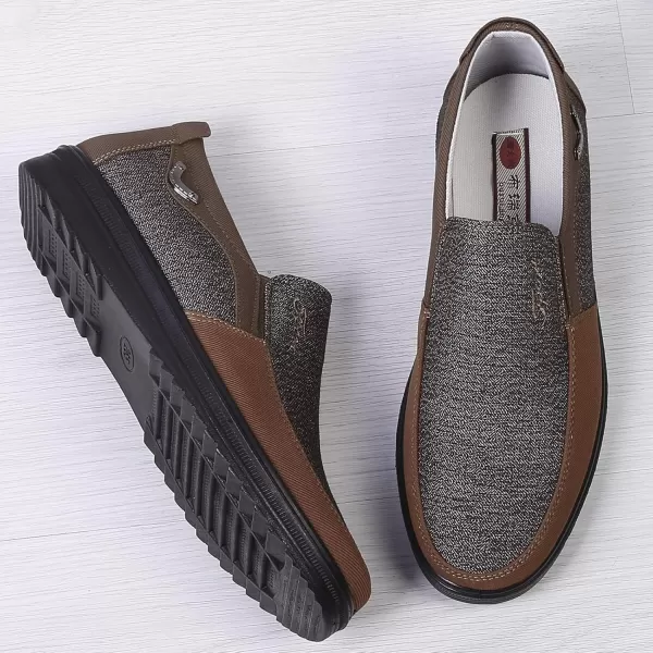 COSIDRAM Mens Loafer Casual Shoes Comfort Lightweight Driving Travel Walking Shoes for Adult MaleBBrown