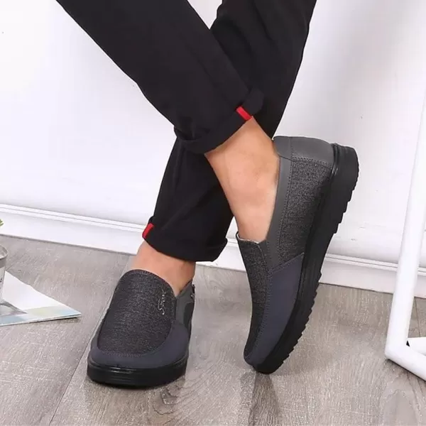 COSIDRAM Mens Loafer Casual Shoes Comfort Lightweight Driving Travel Walking Shoes for Adult MaleBGrey