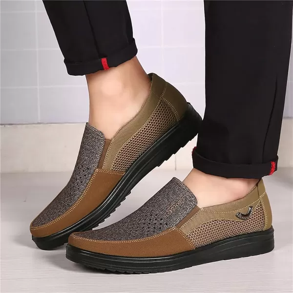 COSIDRAM Mens Loafer Casual Shoes Comfort Lightweight Driving Travel Walking Shoes for Adult MaleDBrown