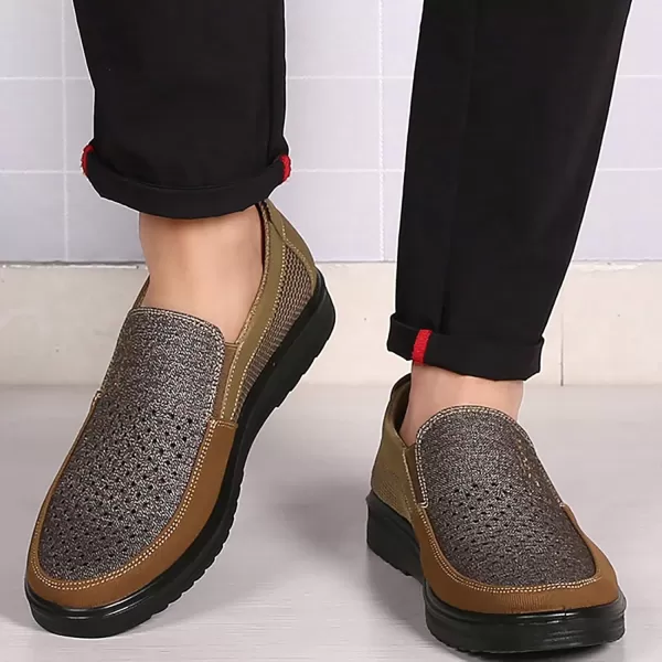 COSIDRAM Mens Loafer Casual Shoes Comfort Lightweight Driving Travel Walking Shoes for Adult MaleDBrown