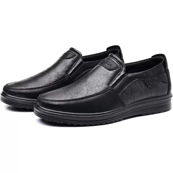 COSIDRAM Mens Loafers Casual Shoes Slip on Comfort Soft Breathable Daily Flats Non Slip Driving ShoesABlack