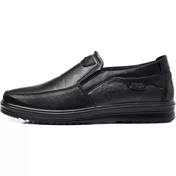 COSIDRAM Mens Loafers Casual Shoes Slip on Comfort Soft Breathable Daily Flats Non Slip Driving ShoesABlack