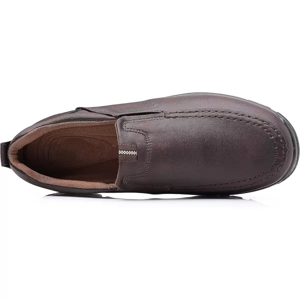 COSIDRAM Mens Loafers Slip on Shoes Casual Comfort Soft Moccasin Daily Flats Driving Walking Shoes LightweightAChocolate