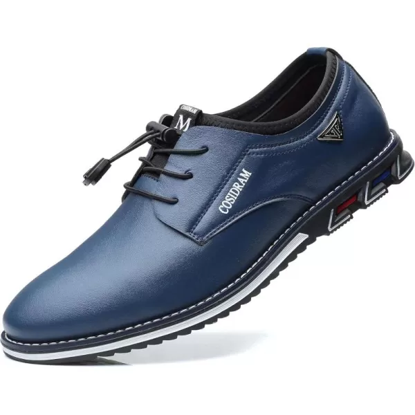 COSIDRAM Mens Casual Shoes Business Slipon Shoes Comfort Fashion Office Shoes for MaleABlue