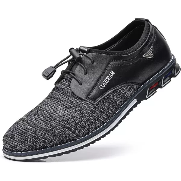 COSIDRAM Mens Casual Shoes Business Slipon Shoes Comfort Fashion Office Shoes for MaleBBlack